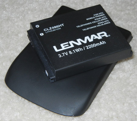 Lenmar myTouch 4G Battery Close Up