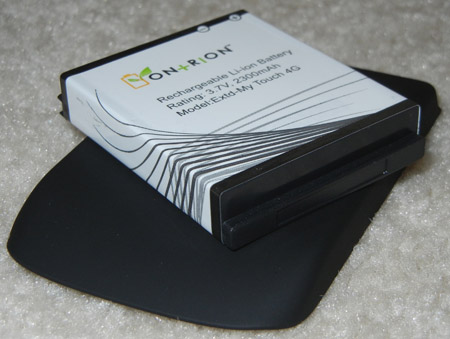OnTrion myTouch 4G Battery Close Up