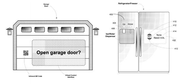 Google Glass Garage Door and Fridge Control