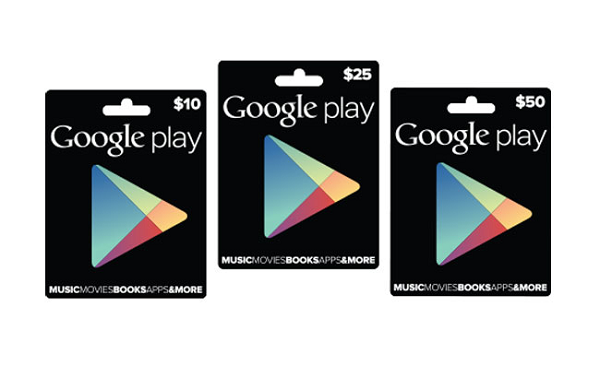 Google Play Store Gift Cards