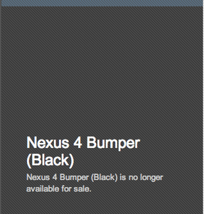 Nexus 4 Bumper Gone