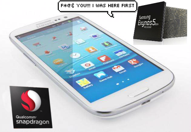 Samsung Galaxy S4 Snapdragon and Exynos