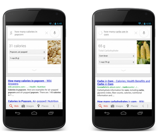 Google Search Nutritional Info Featured