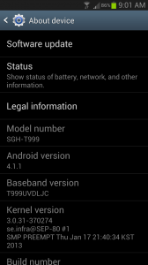 Samsung Galaxy S III OTA ANdroid 4.1.2