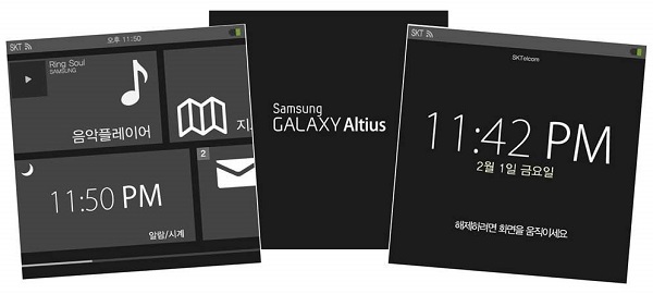Samsung Smartwatch potenial user interface