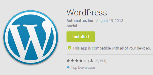 WordPress Mobile App for Android