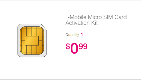 T-Mobile SIM card kits