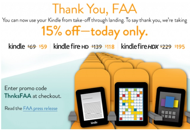 Amazon Kindle Fire HDX HD FAA