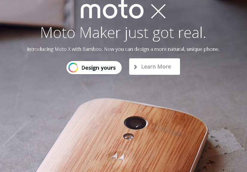 Moto X real Wood Bamboo
