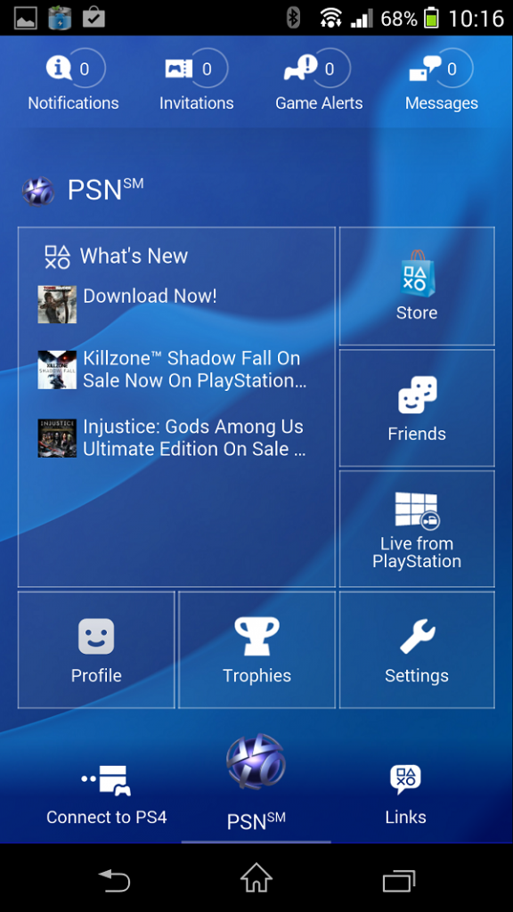 PlayStation 4 Companion App Update
