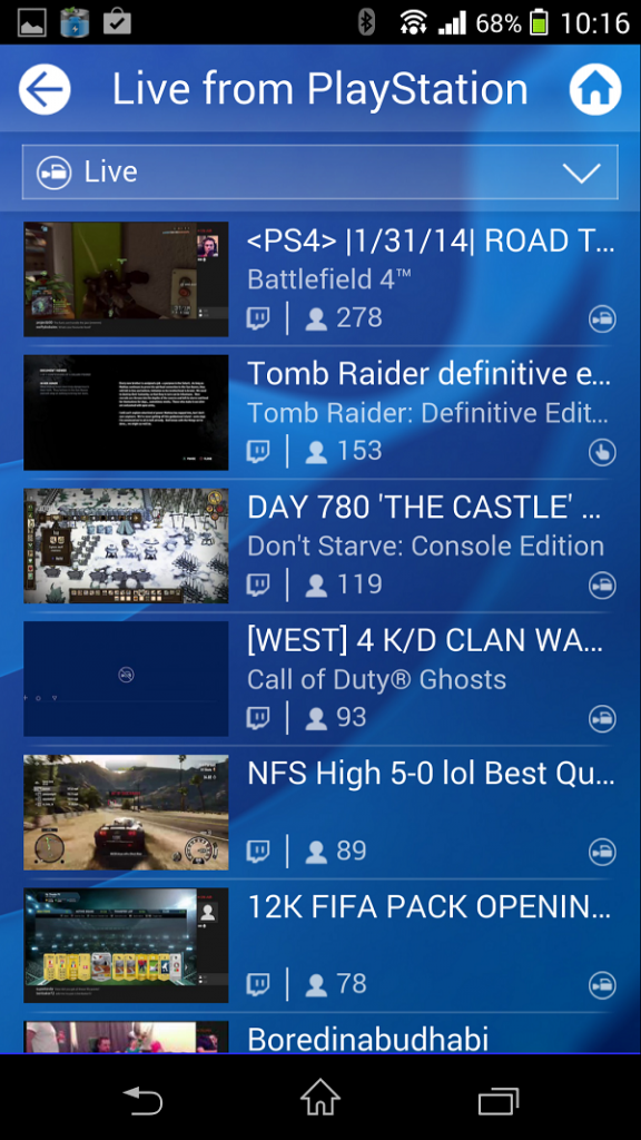 PlayStation 4 Companion App Update