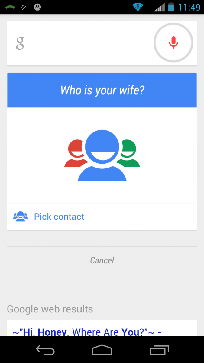 Google Now Relationships