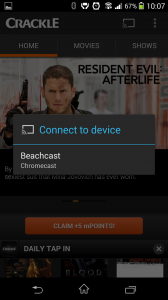 Crackle App on Android