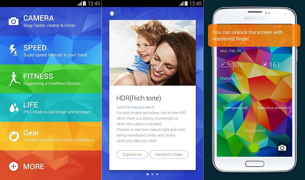Galaxy S5 Experience App