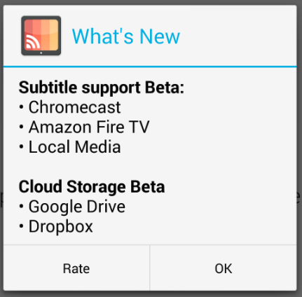 AllCast update Beta Google Drive