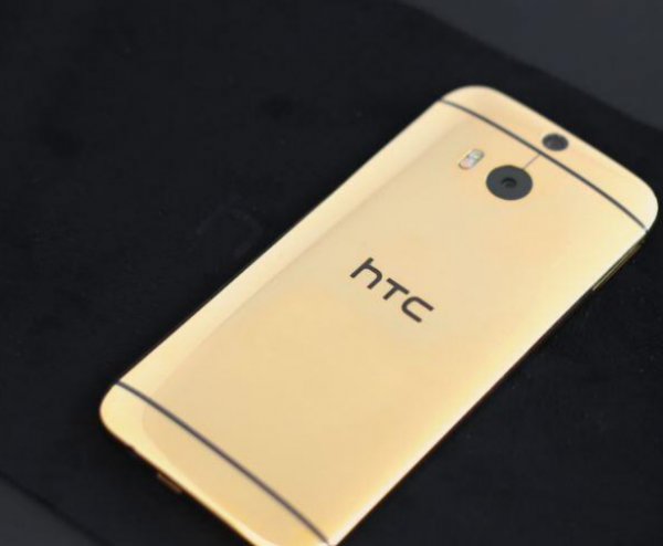 HTC One M8 with 24 carat gold