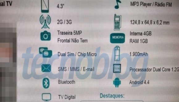 Motorola Moto E Specifications
