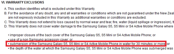 Samsung Galaxy S5 Mini Water Proof