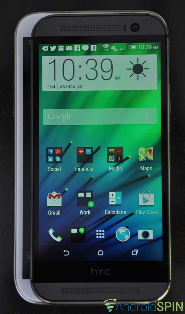 HTC One M8 on Samsung Galaxy Note 2