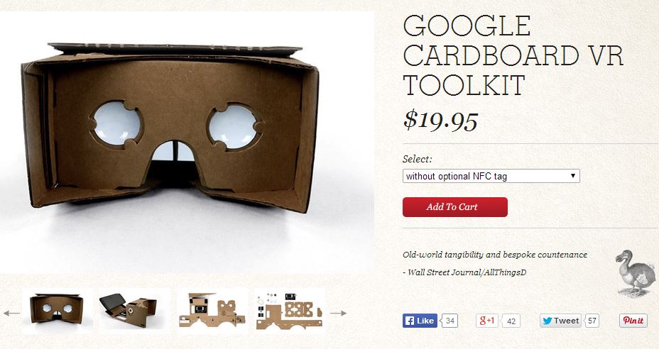 Google Cardboard VR Toolkit DODOCase