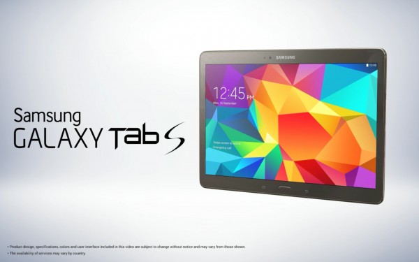 Samsung Galaxy Tab S press renders