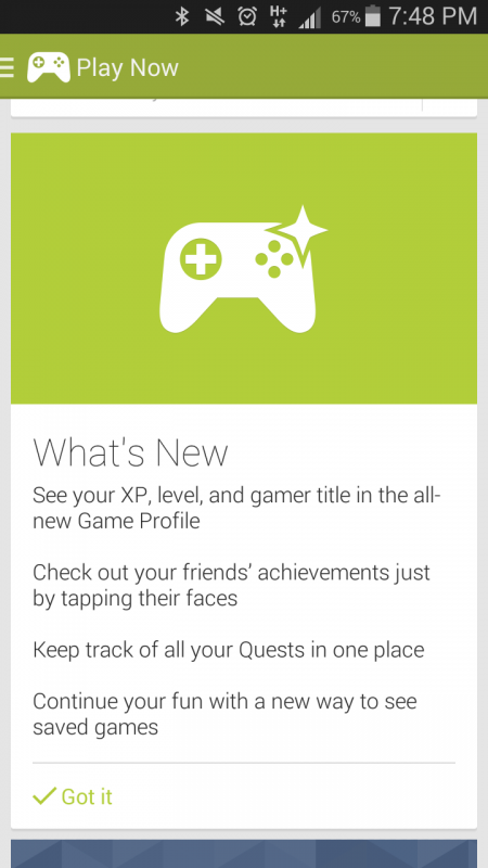 Google Play Games updated to version 2.0.11