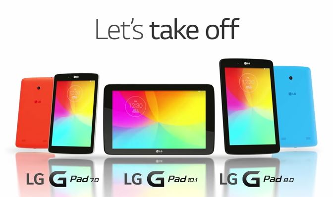 LG G Pad global availability