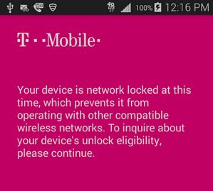 Device Unlock T-Mobile