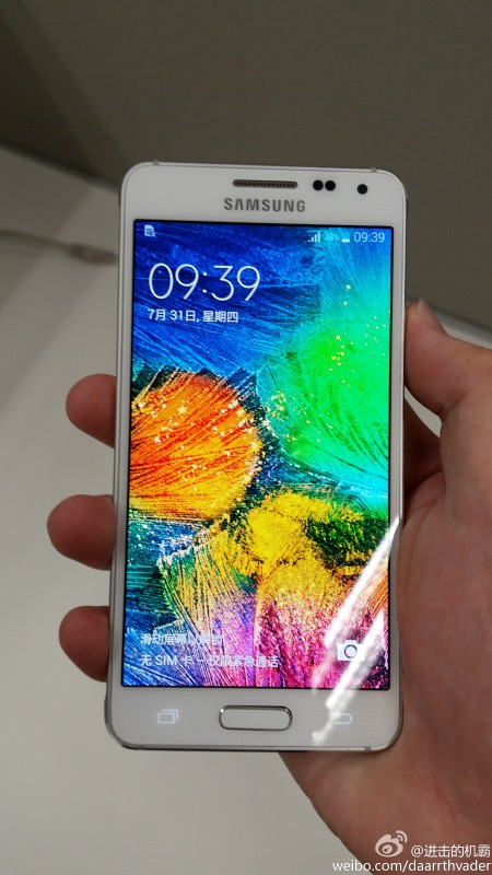 white Samsung Galaxy Alpha