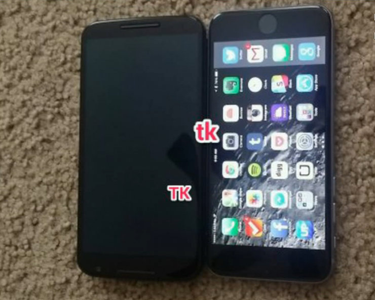 Nexus 6 vs iPhone 6 Plus size comparison
