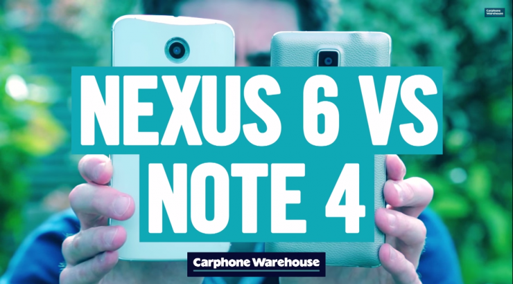 Nexus 6 vs Samsung Galaxy Note 4 comparison