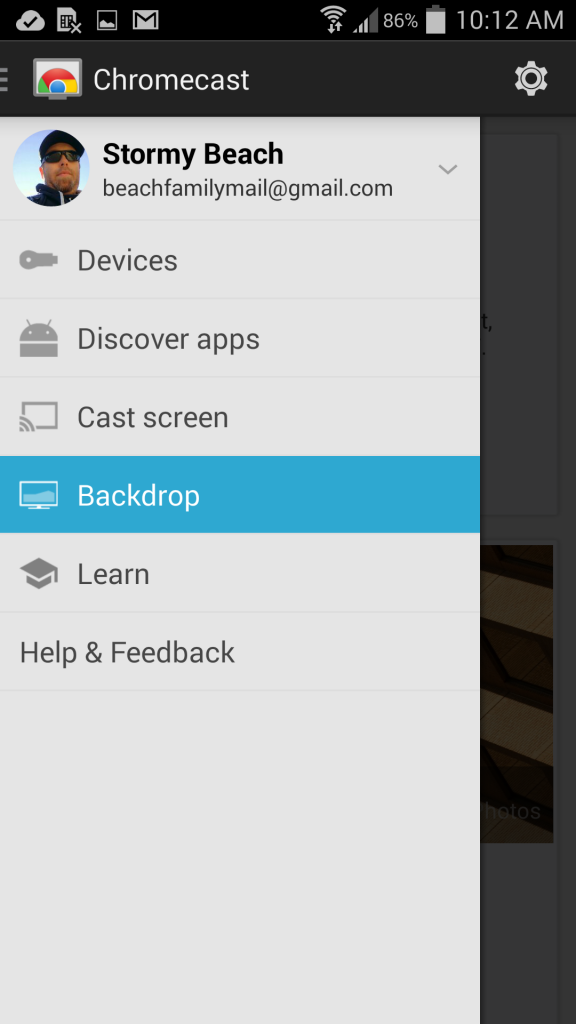 Chromecast Backdrop APK download