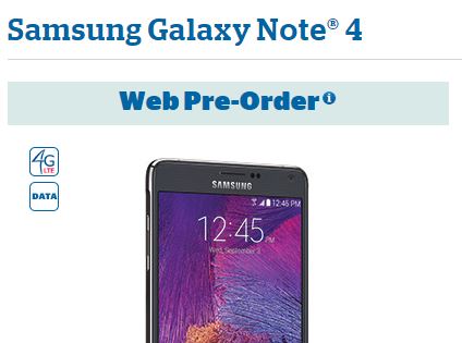 Galaxy Note 4 US Cellula