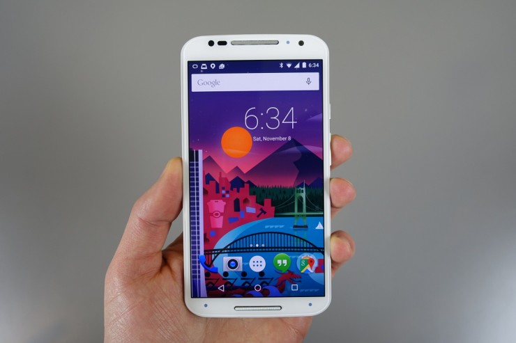 Android 5.0 Lollipop running on the Moto X Pure Edition