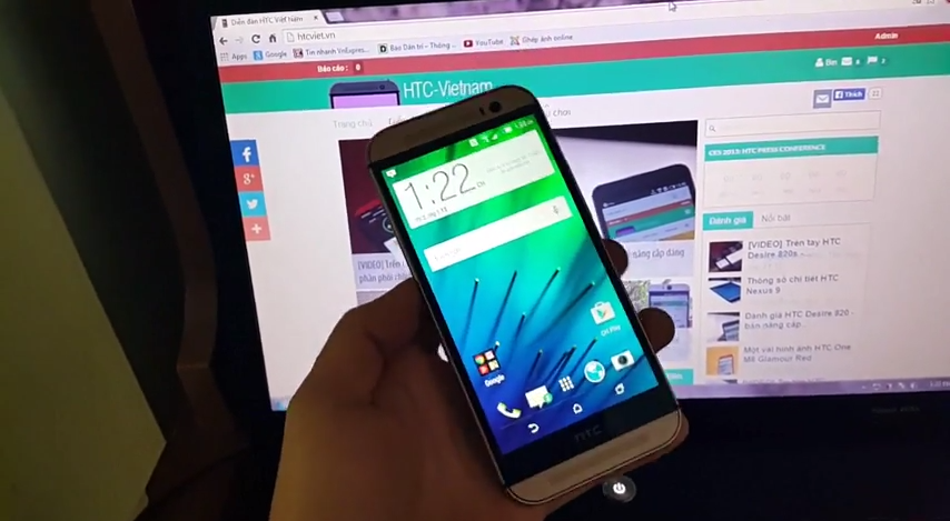HTC One M8 with Android 5.0.1