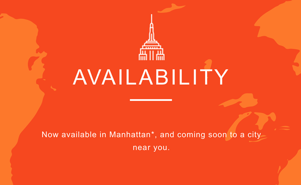 Amazon Prime Now covers all Manhattan