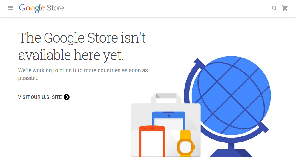 Google Store has gone down