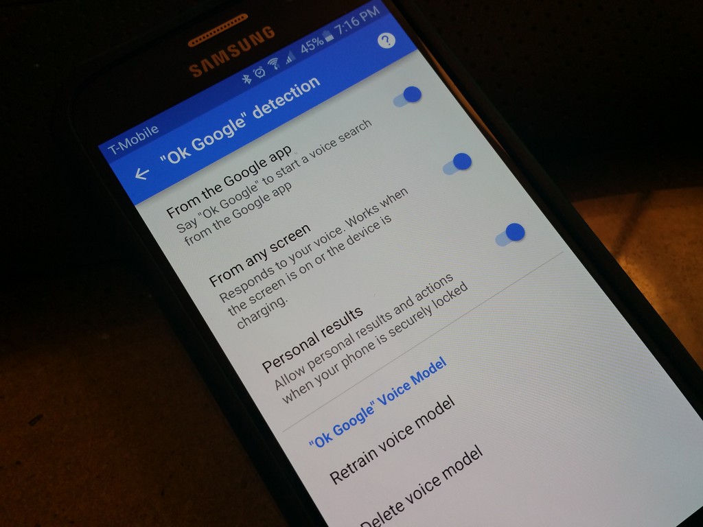 OK Google Galaxy S6