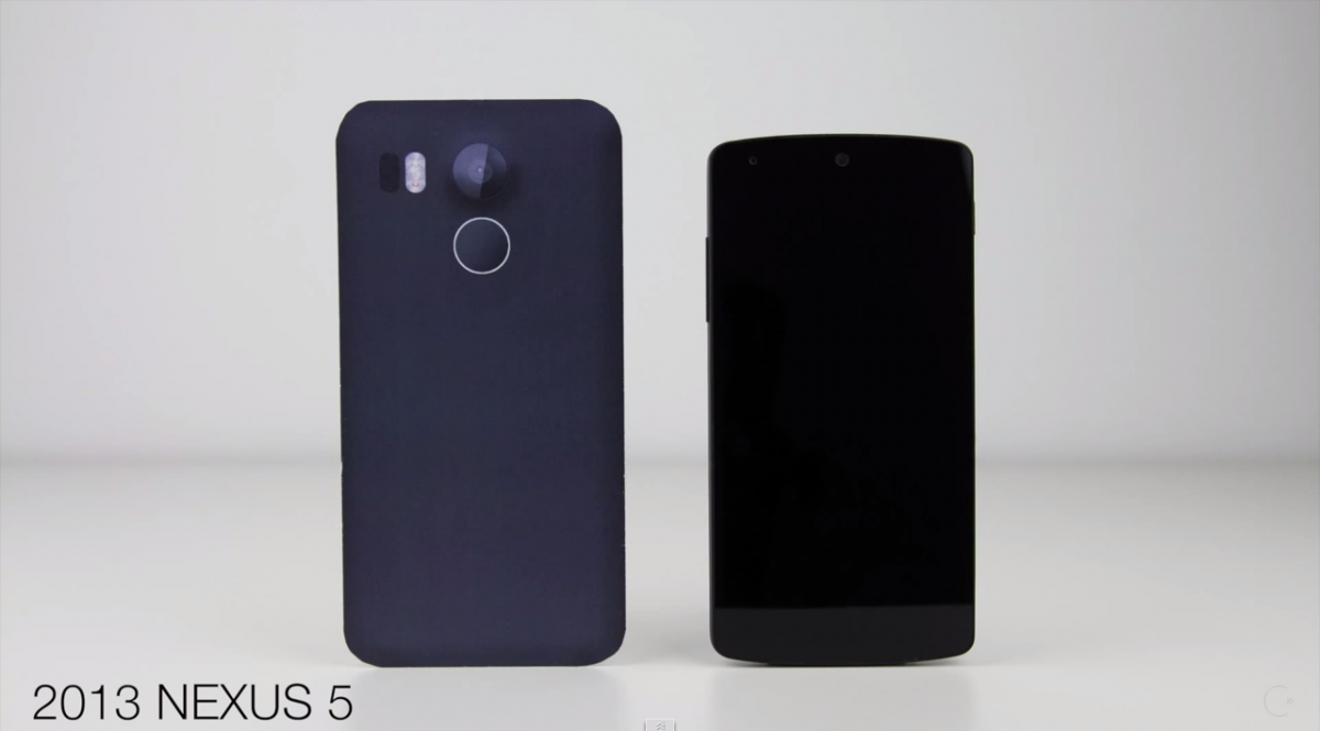 what the 2015 Nexus 5 looks like compared to its predecessor