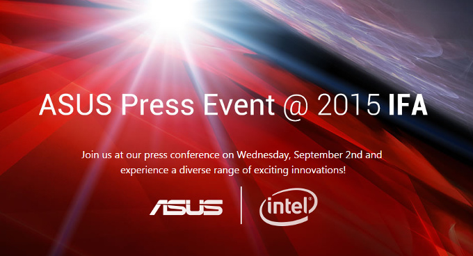 ASUS press conference livestream from IFA 2015