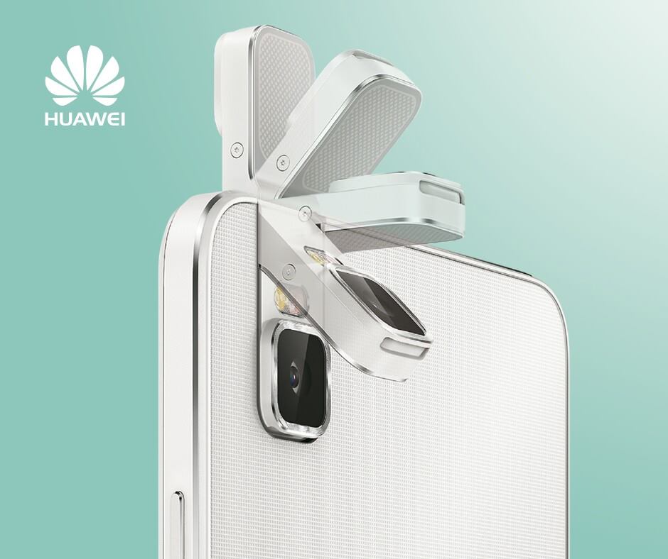Huawei smartphone with swivelling camera